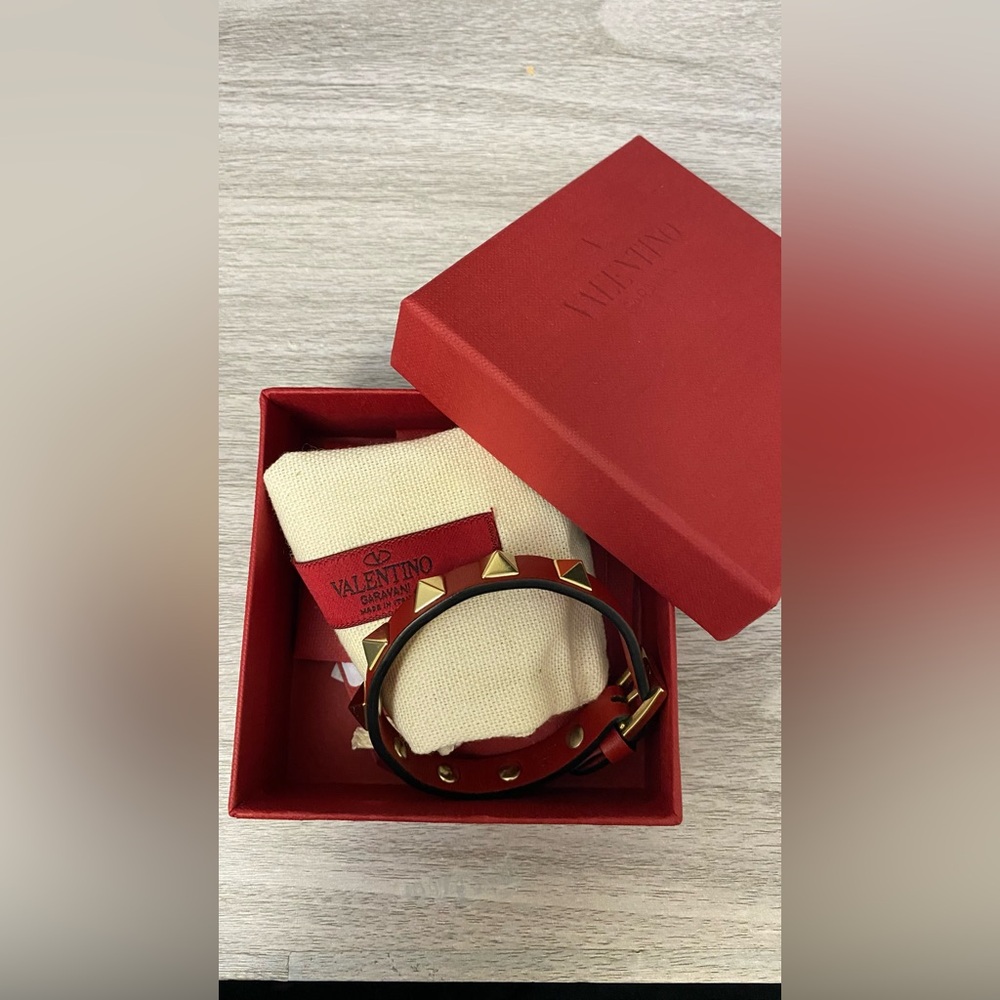 Rockstud Leather Buckle Bracelet